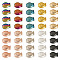 100Pcs 10 Styles Electroplate Glass Beads, Fish, Full Plated, Mixed Color, 15x10x3mm, Hole: 1mm, 10pcs/color