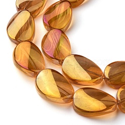 Прозрачные гальванические стеклянные бусины&nbsp;EGLA-C001-FR05