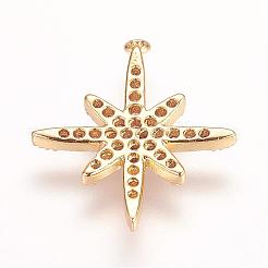 Латунные микро проложить кубического циркония подвески&nbsp;ZIRC-P060-06G