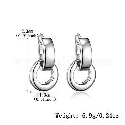 925 Серебряное кольцо серьги обруча SF7666