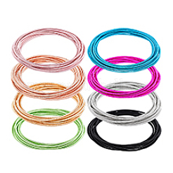 80шт 8-х цветные пружинные браслеты&nbsp;TWIR-PH0001-12