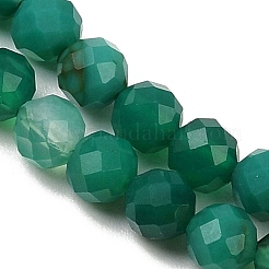 Натуральные бусины из зеленого оникса и агата (окрашенные и нагретые)&nbsp;X-G-D347-A04-4mm