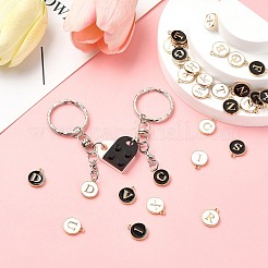 Наборы для изготовления брелока-подвески из смолы и сплава с эмалью и конструкторами в виде алфавита своими руками&nbsp;DIY-CJ0002-80