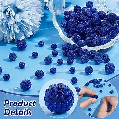 120 шт. 3 стиля бусины из полимерной глины ручной работы в виде диско-шара&nbsp;FIND-PH0022-09B