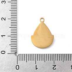 Подвески из нержавеющей стали 304 с эмалью&nbsp;STAS-K312-06B-G