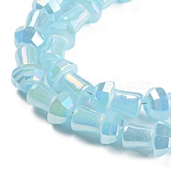 Стеклянные бусины с гальваническим покрытием &nbsp;GLAA-K064-01A-05