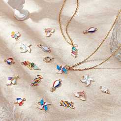 Подвески из сплава эмали 24шт 12 стиля&nbsp;ENAM-SC0002-46