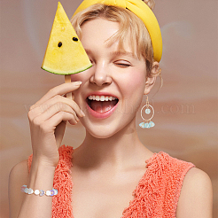 100шт 10 цвета прозрачные окрашенные стеклянные бусины для выпечки&nbsp;DGLA-PH0002-07