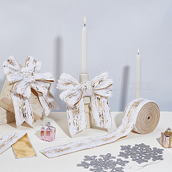 Тиснение золотом односторонняя бархатная лента&nbsp;OCOR-WH0082-360B