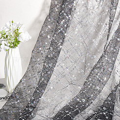 Полиэстеровые ткани с пайетками&nbsp;DIY-WH20048-027D