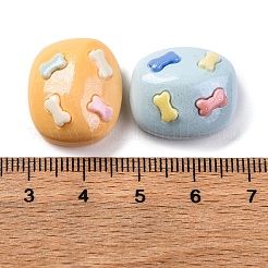 Кабошоны из непрозрачной смолы с мультяшным рисунком&nbsp;CRES-M038-04