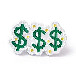 Эмалированная булавка для долларовых денег&nbsp;JEWB-A005-10-07