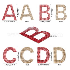 Блестящие термоклеящиеся стразы нашивки&nbsp;DIY-WH0183-09C