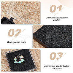 Пластиковая подарочная коробка для хранения бейджей&nbsp;LS-CON-WH0099-06C