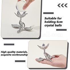 Держатели хрустальных шаров из сплава&nbsp;ODIS-WH0038-227A-P