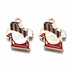 Подвески из экологически чистого сплава с эмалью&nbsp;ENAM-T011-86-NR