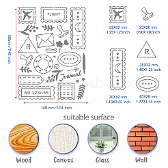Трафареты для штампов из нержавеющей стали DIY-WH0289-046