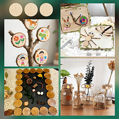 Бук деревянный плоский круглый необработанный дерево&nbsp;WOOD-OC0004-24A