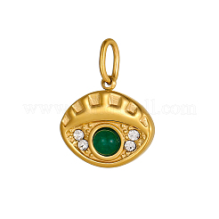 Подвески из нержавеющей стали 304 и бусин из натуральных драгоценных камней&nbsp;STAS-OY009-29G