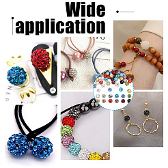 120 шт. 12-х цветные бусины-диско-шары со стразами&nbsp;RB-AR0003-14A