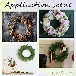 2 шт. круглые железные рамки для венков&nbsp;AJEW-SP0002-94