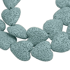 Окрашенные бусины из натурального камня лавы&nbsp;G917-8