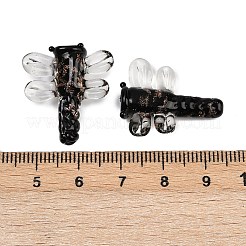 Прозрачные бусины лэмпворк&nbsp;FOIL-I017-01C