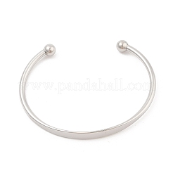 Браслеты-манжеты из нержавеющей стали 304 для женщин&nbsp;BJEW-K252-06P