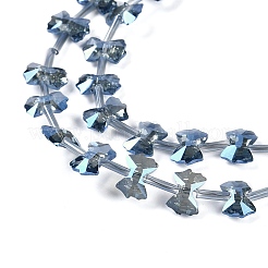 Стеклянные бусины с гальваническим покрытием &nbsp;EGLA-B007-03A-FR01