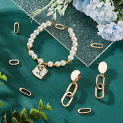 Настоящие 18-каратные позолоченные 12 шт. 3 стиля латунных пружинных затворных колец&nbsp;KK-PH0005-54