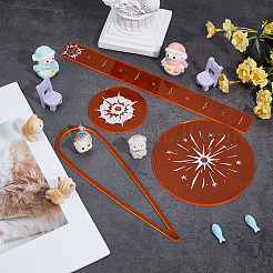 4 шт. 4 прозрачных акриловых шаблона&nbsp;DIY-OC0014-53