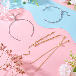 2 комплект из 2 стилей звеньев цепи из нержавеющей стали 304 для изготовления браслета&nbsp;AJEW-TA0001-77