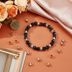 100 шт. долговечные позолоченные латунные европейские бусины&nbsp;KK-UN0002-88