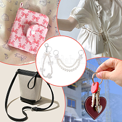 2 шт. 2 стиля абс пластиковый жемчужный кулон украшения&nbsp;AJEW-BBC0002-34