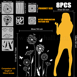Трафареты для рисования домашних животных&nbsp;DIY-WH0394-0217