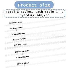 24 ярд двух видов кружевной ленты из молочного волокна&nbsp;OCOR-CY0001-09A