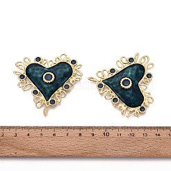 Большие подвески из нержавеющей стали 304 и эмали&nbsp;STAS-T068-101B-G