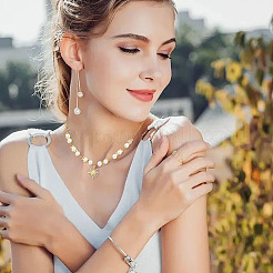 200 шт. 2-х цветные гальванизированные немагнитные синтетические гематитовые бусины&nbsp;G-AR0005-65