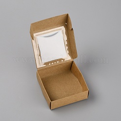 Квадратные складные коробки из крафт-бумаги&nbsp;CON-WH0083-15