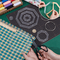 Прозрачный акриловый шаблон для шитья&nbsp;AJEW-NB0007-10B