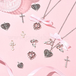 Наборы для самостоятельного изготовления подвесок в виде сердца&nbsp;DIY-FS0007-28