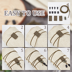 Резиновый ремешок для национального флага. Многофункциональный тактический рюкзак для активного отдыха.&nbsp;AJEW-OC0014-97A