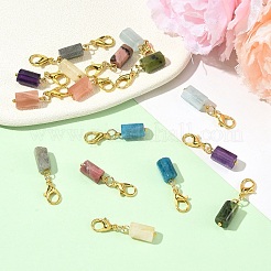 16 шт. подвесные украшения из натуральных драгоценных камней 8 цветов&nbsp;HJEW-YW00209