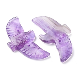 Большие резные подвески из натурального аметиста&nbsp;G-A288-01E