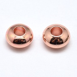 Латунь плоские круглые шариков прокладки&nbsp;X-KK-M085-20RG-NR