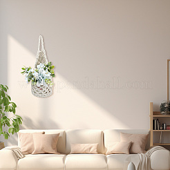 Хлопковые вязальные сумки&nbsp;AJEW-WH20006-238B