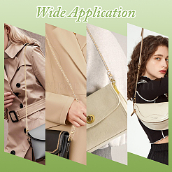 6 шт. 6 стиля алюминиевые цепи для панцирного крепления сумки удлинители цепей&nbsp;HJEW-HS00064