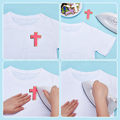 18 шт. нашивки на ткань с вышивкой крестиком на полотенце для пришивания и утюжки&nbsp;DIY-WH0504-819