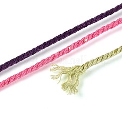 30 м окрашенный сегментный хлопковый шнур для макраме&nbsp;OCOR-T018-01C