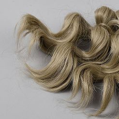 Кукольные волосы из высокотемпературного волокна&nbsp;DIY-WH0622-451F